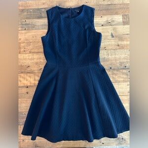 Theory Navy Blue Textured Dress Size 6
